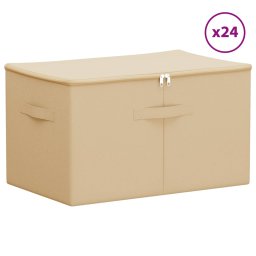 vidaXL Opbergbox 24 st Nonwoven stof 60 x 43 x 35 cm 90,3 L