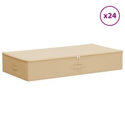 vidaXL Opbergbox 24 st Nonwoven stof 100 x 50 x 18 cm 90 l