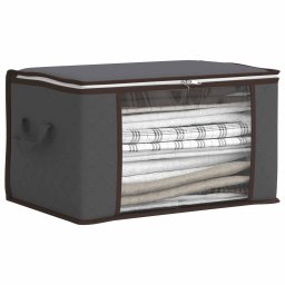 vidaXL Opbergdoos met Transparante Zijraam 6 st Nonwoven stof 61,6 L