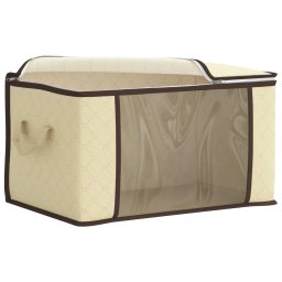 vidaXL Opbergdoos met Transparante Zijraam 6 st Nonwoven stof 90,3 L