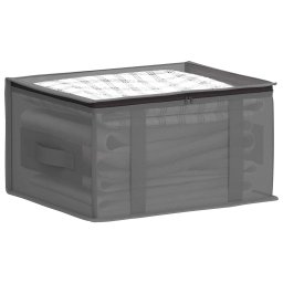vidaXL Opbergdoos met transparant bovenraam 2 st Nonwoven stof 33,6 L