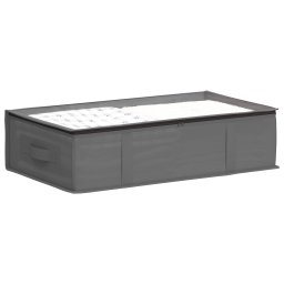 vidaXL Opbergdoos met transparant bovenraam 2 st Nonwoven stof 50,4 L
