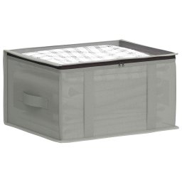 vidaXL Opbergdoos met transparant bovenraam 2 st Nonwoven stof 33,6 L