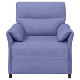 vidaXL Bank 100% polyester metalen frame MDF, Multiplex