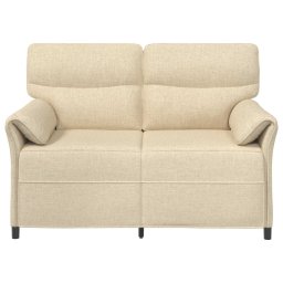 vidaXL Bank 100% polyester metalen frame MDF, Multiplex