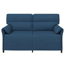 vidaXL Bank 100% polyester metalen frame MDF, Multiplex