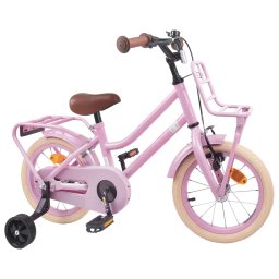 vidaXL Kinderfiets 16 Inch voor 4-6 jaar oud Lichtroze
