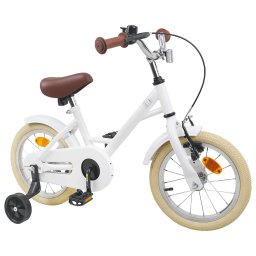 vidaXL Kinderfiets 14 Inch voor 3-5 jaar oud Wit