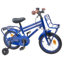 vidaXL Kinderfiets 12 Inch voor 2-4 jaar oud Donkerblauw