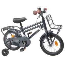 vidaXL Kinderfiets 12 Inch voor 2-4 jaar oud Donkergrijs
