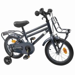 vidaXL Kinderfiets 14 Inch voor 3-5 jaar oud Donkergrijs