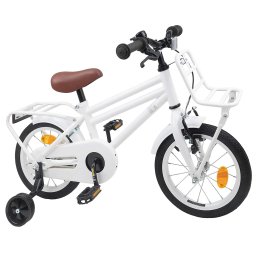 vidaXL Kinderfiets 16 Inch voor 4-6 jaar oud Wit