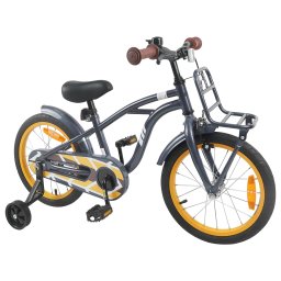 vidaXL Kinderfiets 16 Inch voor 4-6 jaar oud Donkergrijs