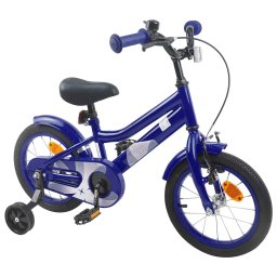 vidaXL Kinderfiets 12 Inch voor 2-4 jaar oud Donkerblauw