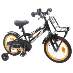 vidaXL Kinderfiets 14 Inch voor 3-5 jaar oud Oranje en Zwart