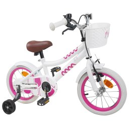 vidaXL Kinderfiets 16 Inch voor 4-6 jaar oud Wit