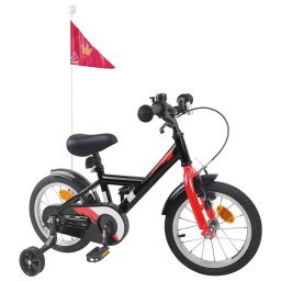 vidaXL Kinderfiets 14 Inch voor 3-5 jaar oud Zwart