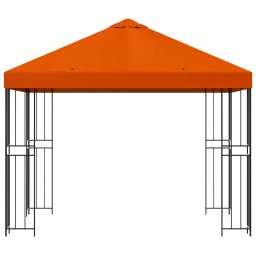 vidaXL Paviljoen 3 x 3 m Oranje Polyester en staal 190 gsm