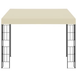 vidaXL Wandprieel 3x3 m stof crèmekleurig