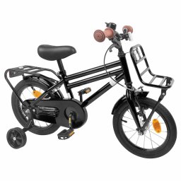 vidaXL Kinderfiets 16 Inch voor 4-6 jaar oud Zwart