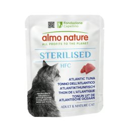 Voordeelpakket: 24x 50g Almo Nature HFC Sterilisede Atlantische tonijn natvoer voor katten