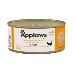 24x156g Kippenborst & Kaas Applaws Kattenvoer