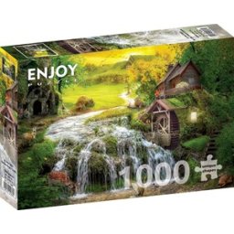 A Log Cabin by the Magic Creek Puzzel (1000 stukjes)