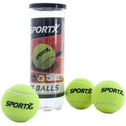 SportX - Tennisballen in Koker (3 stuks)