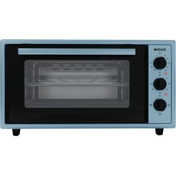Wiggo WMO-E456(A) - Vrijstaande Mini Oven - Electrisch - 60 CM - 45 liter - 2000 W - Aqua Blauw