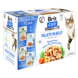 24x85g Brit Care Cat Fillets in Gravy & Jelly Flavour box nat kattenvoer