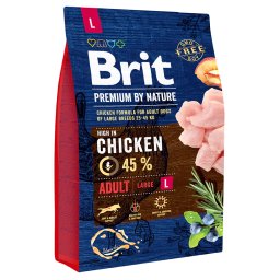 2x3kg Brit Premium by Nature Adult L droogvoer voor honden