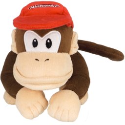 Super Mario - Diddy Kong Pluche Knuffel (21 cm)