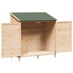 vidaXL Tuinschuur Naturel 106,5 x 56 x 113,5 cm Massief Vurenhout