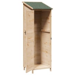 vidaXL Tuinschuur Naturel 59,5 x 56 x 176,5 cm Massief Vurenhout