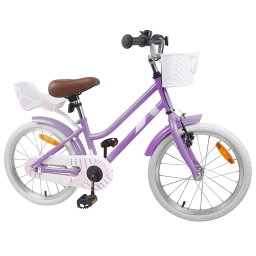 vidaXL Kinderfiets 18 Inch voor 5-7 jaar Paars