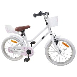vidaXL Kinderfiets 18 Inch voor 5-7 jaar Wit