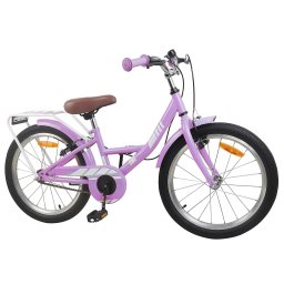 vidaXL Kinderfiets 18 Inch voor 5-7 jaar Paars