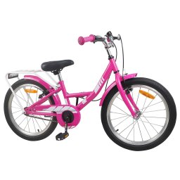 vidaXL Kinderfiets 18 Inch voor 5-7 jaar Roze
