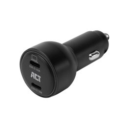 ACT 2-poorts USB-C 95W autolader
