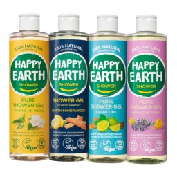 Happy Earth Natural Shower Gel Combi Pack
