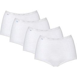sloggi - Maat 40 - Basic+ Dames Maxi slip - 4-pack - Wit