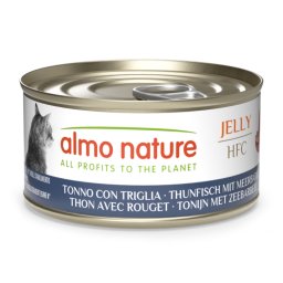 Voordeelpakket: 24x70g Almo Nature HFC Gelei Tonijn met Mul natvoer voor katten