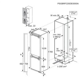 AEG TC7CS181DF Inbouw koel-vriescombinatie