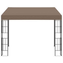 vidaXL Wandprieel 3x3 m stof taupe