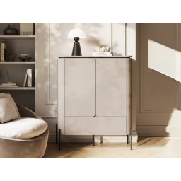 Commode BELLATRE 2 deuren 1 lade taupe