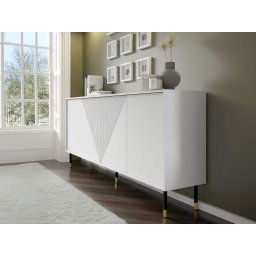 Dressoir WOODKID 4 deuren wit