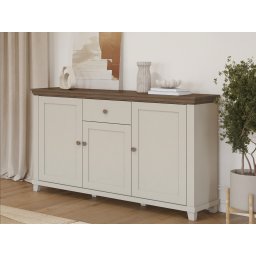 Commode EVOCO 3 deuren 1 lade kasjmier/eik dunin