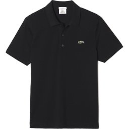 Lacoste - Maat M - Black Light Jersey Polo Shirt Heren Sportpolo casual Heren - zwart