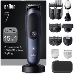 Braun All-in-One Series 7 AIO7580 Style Kit – Baardtrimmer, Tondeuse, Gezichtstrimmer en Lichaamstri
