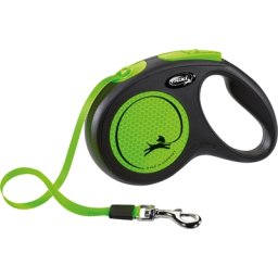 FLEXI ROLLIJN NEW NEON TAPE ZWART / NEON GROEN M 5 MTR TOT 25 KG